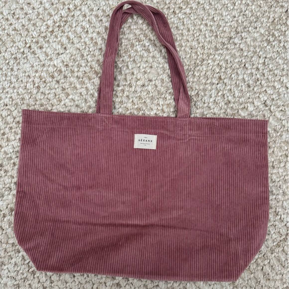 Sezane Handbags - NWOT Sézane Pink Corduroy Tote Bag
